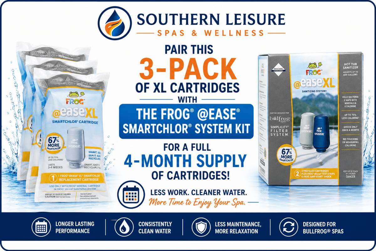 Bullfrog Spas Simplicity XL SmartChlor Replacement Cartridges – 3-Pack - Southern Leisure Spas & Wellness