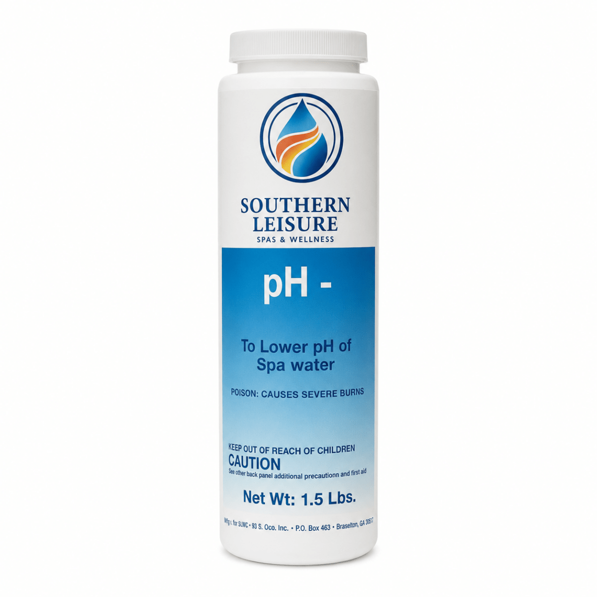 Southern Leisure pH Decreaser for Spas – 1.5 lb - Southern Leisure Spas & Wellness