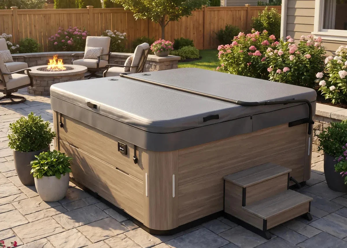 AIRCAP 1 Foam-Free Hot Tub Cover - Deep Grey