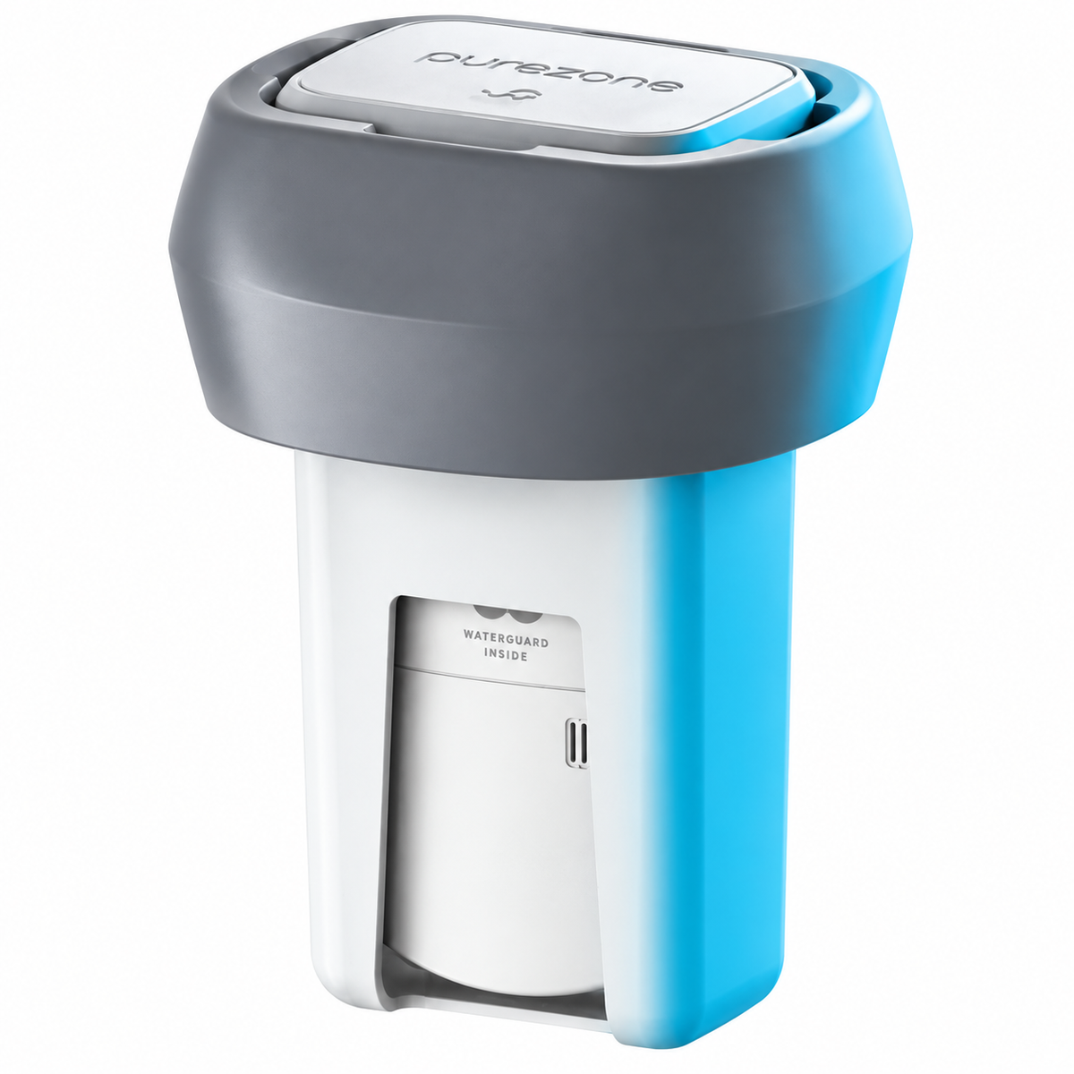 Balboa Purezone Hover floating smart spa water monitoring system with testing cassette