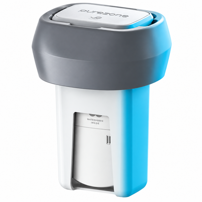 Balboa Purezone Hover floating smart spa water monitoring system with testing cassette