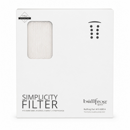 Bullfrog Spas Simplicity Flat Filters – 4 Pack | M Series, Swim Series & 2023+ A Series - Southern Leisure Spas & Wellness