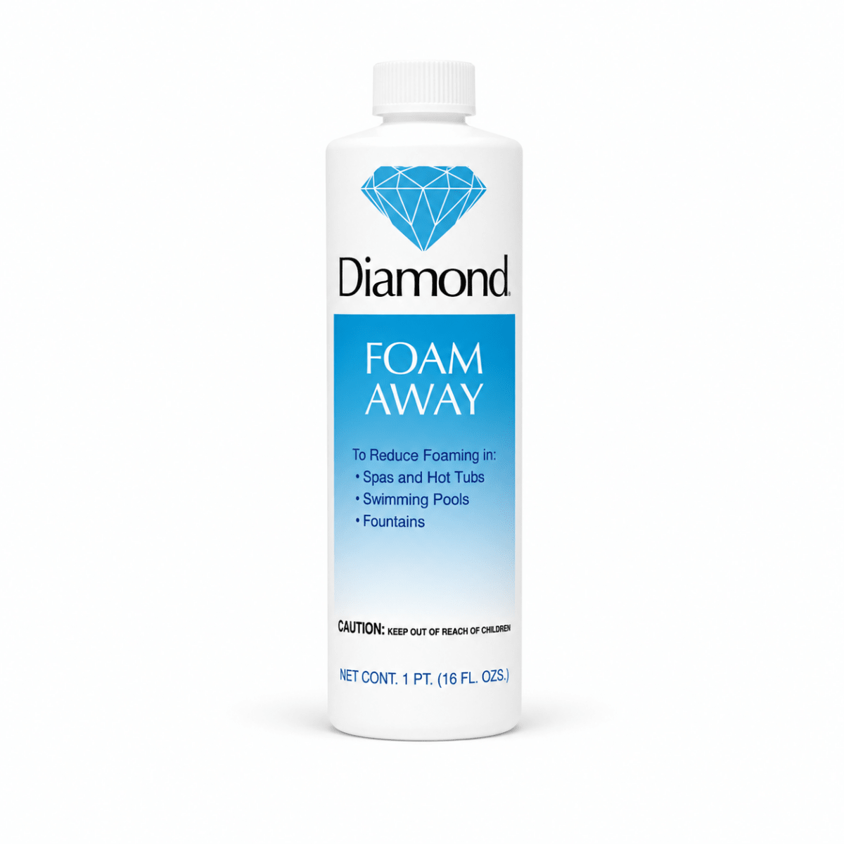 Diamond Foam Away – Spa & Hot Tub Foam Eliminator (16 oz.) - Southern Leisure Spas & Wellness