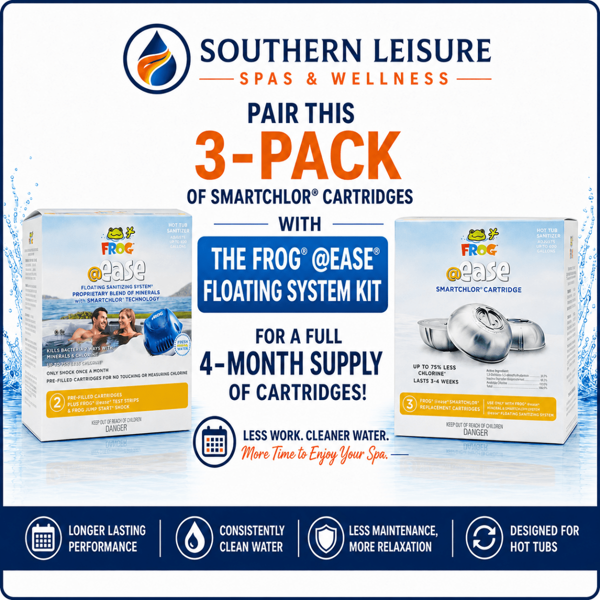 FROG @ease Floating System Kit – Hot Tubs Up to 600 Gallons - Southern Leisure Spas & Wellness