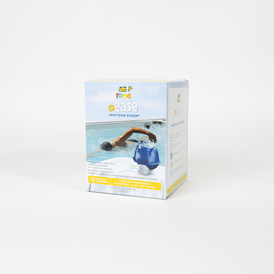 FROG @ease for Swim Spas – Floating Sanitizing System Kit with Kick-It (Up to 3,000 Gallons) - Southern Leisure Spas & Wellness