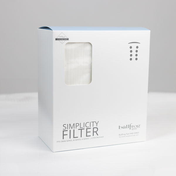 Bullfrog Simplicity® Flat Filters for M Series, Swim Series, A Series (2023-later), 4 pack