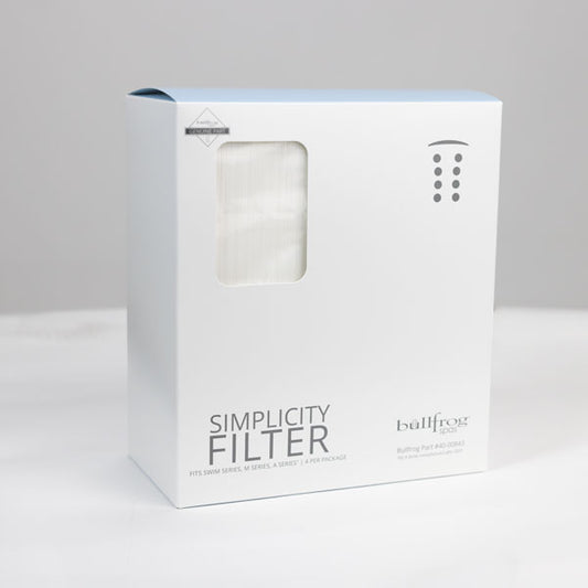 Bullfrog Simplicity® Flat Filters for M Series, Swim Series, A Series (2023-later), 4 pack