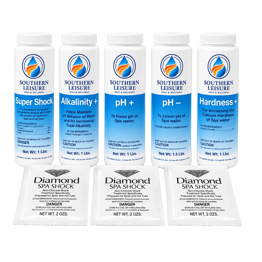Southern Leisure Spa Starter Kit – Water Balancers, Chlorine & Shock - Southern Leisure Spas & Wellness