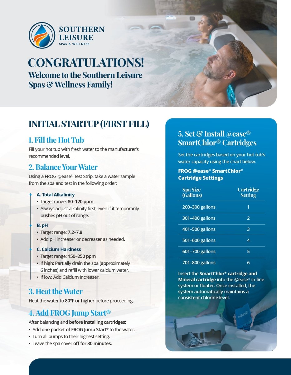Southern Leisure Spa Starter Kit – Water Balancers, Chlorine & Shock - Southern Leisure Spas & Wellness