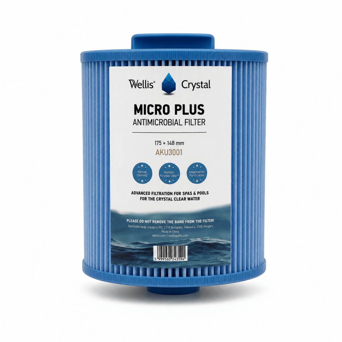 Wellis Crystal Micro Plus OEM Antimicrobial Spa Filter – AKU3001 - Southern Leisure Spas & Wellness