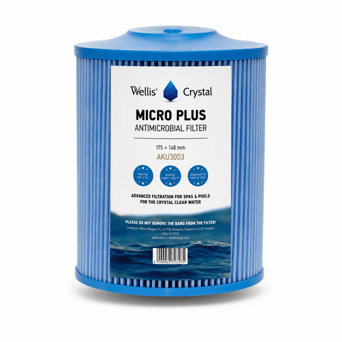 Wellis Crystal Micro Plus OEM Antimicrobial Spa Filter – AKU3003 - Southern Leisure Spas & Wellness