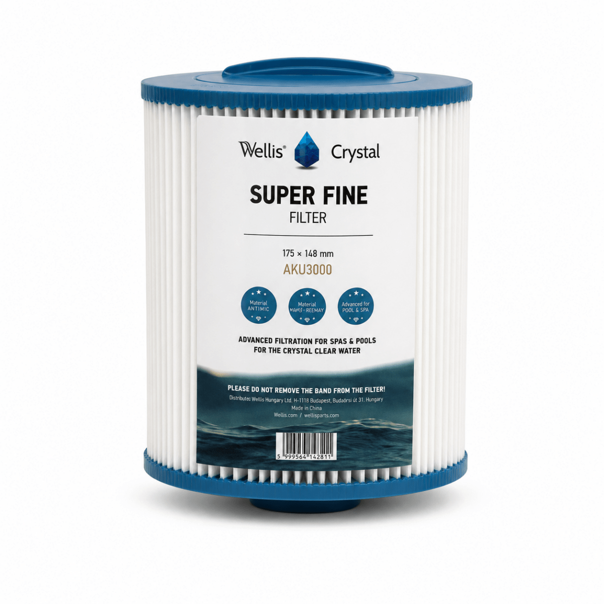 Wellis OEM Spa Filter with Coarse Thread – AKU3000 - Southern Leisure Spas & Wellness